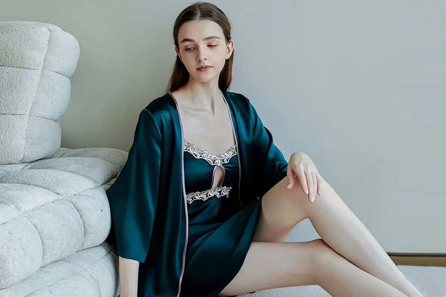 真丝睡衣女士吊带裙/睡袍