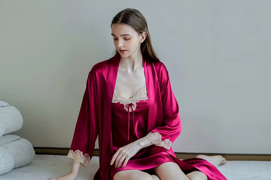 真丝睡衣女士吊带裙/睡袍