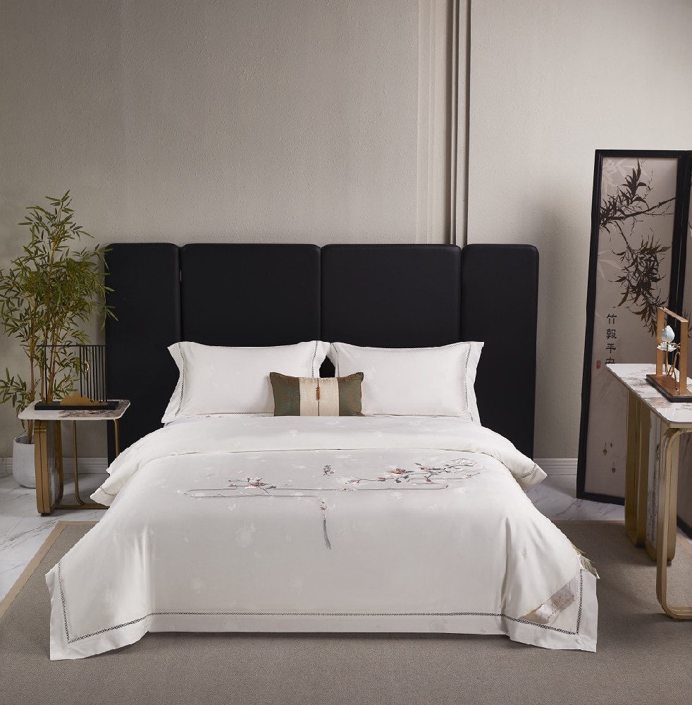 苏绣莫代尔蚕丝被（白色）